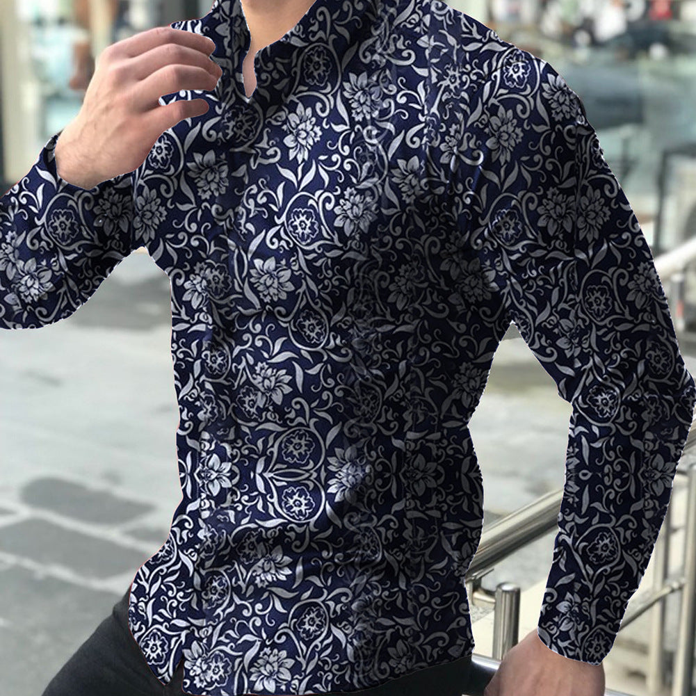 Digital Printed Floral Cotton Shirt