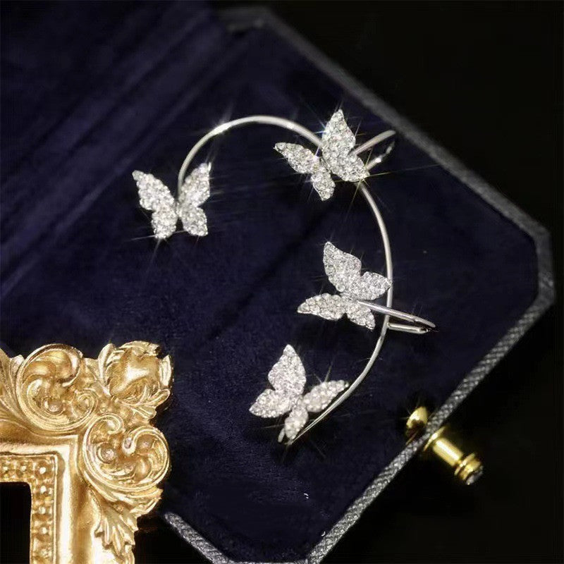 Butterfly Ear Clips - No Piercing Ear Cuffs for Women