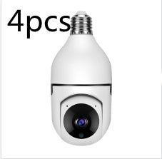 1080P WiFi Security Camera Bulb - 4X Zoom E27 Home 5GWiFi Alarm Monitor