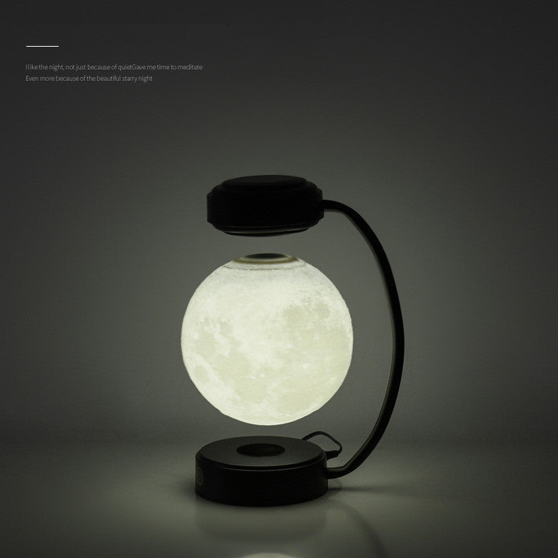 3D LED Moon Night Light Wireless Magnetic Levitating Lamp Rotating Floating Ball Lamp