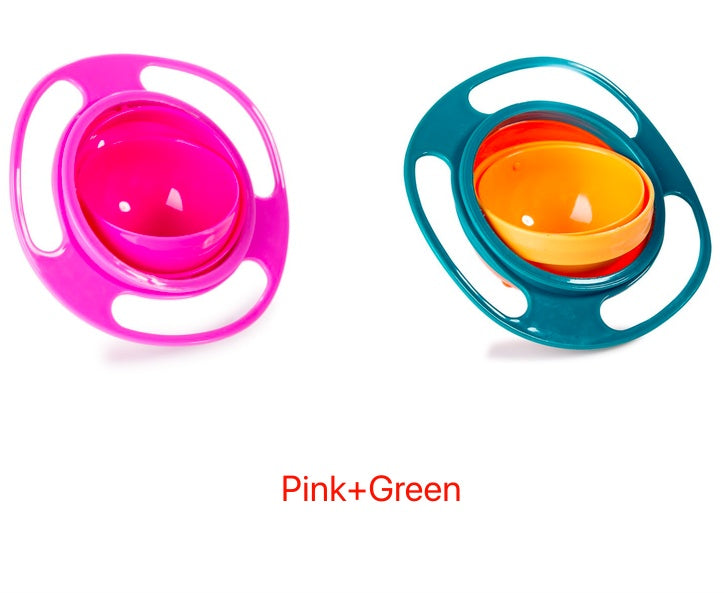 360-Degree Rotating Spill-Proof Baby Bowl