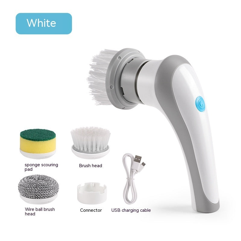 Electric Cleaning Brush 4 In 1 Spinning Scrubber - Portable & Powerful