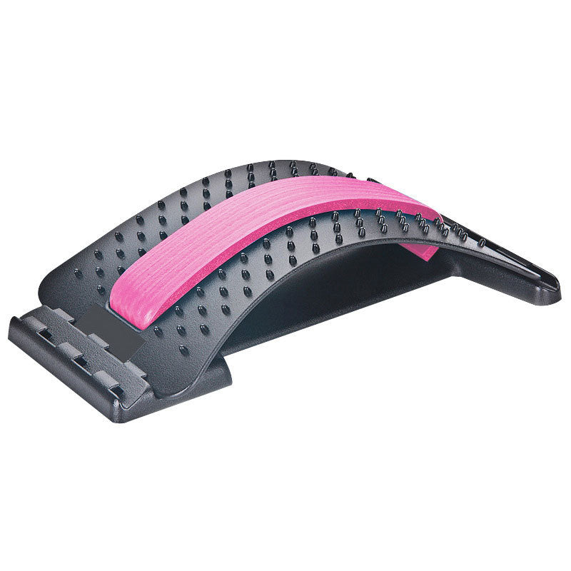 Ergonomic Back Massager - Lumbar Support Stretcher with Magnetic Therapy Pain Relief Device