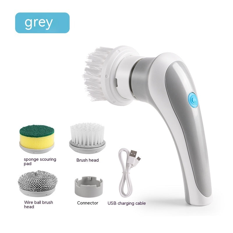 Electric Cleaning Brush 4 In 1 Spinning Scrubber - Portable & Powerful