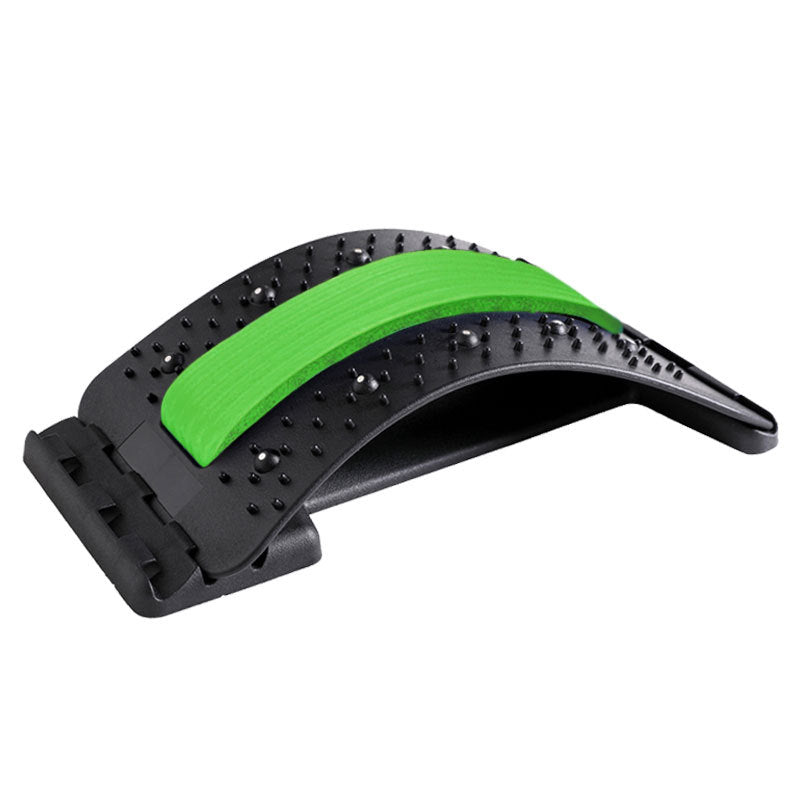 Ergonomic Back Massager - Lumbar Support Stretcher with Magnetic Therapy Pain Relief Device