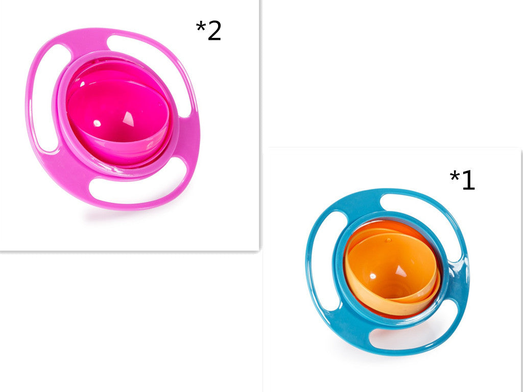 360-Degree Rotating Spill-Proof Baby Bowl