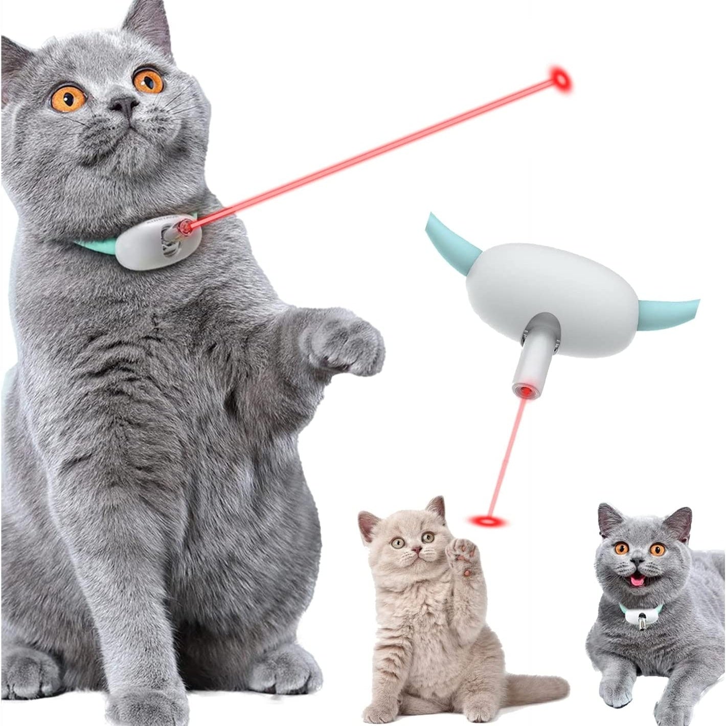 Cat Laser Toy - Interactive USB Charging Pet Toy