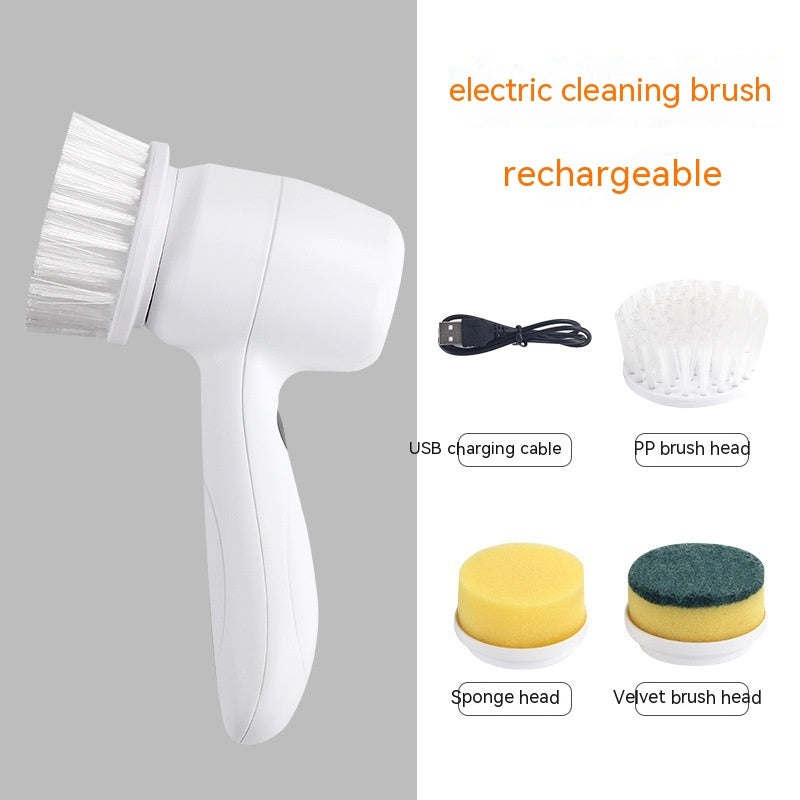 Electric Cleaning Brush 4 In 1 Spinning Scrubber - Portable & Powerful