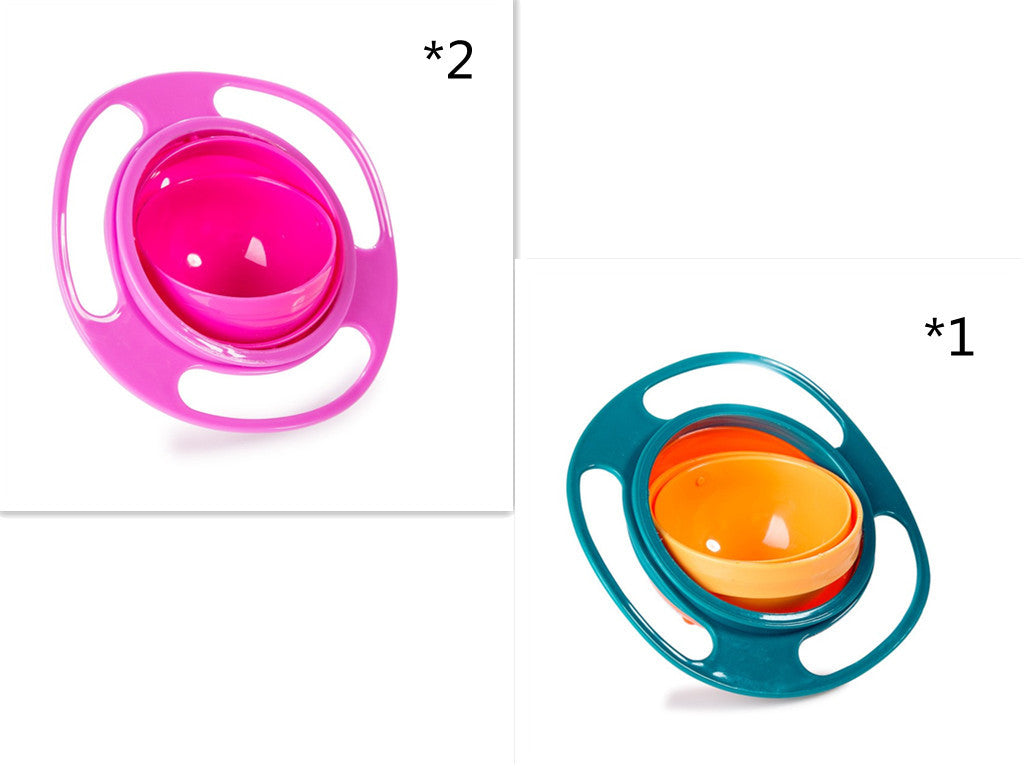 360-Degree Rotating Spill-Proof Baby Bowl
