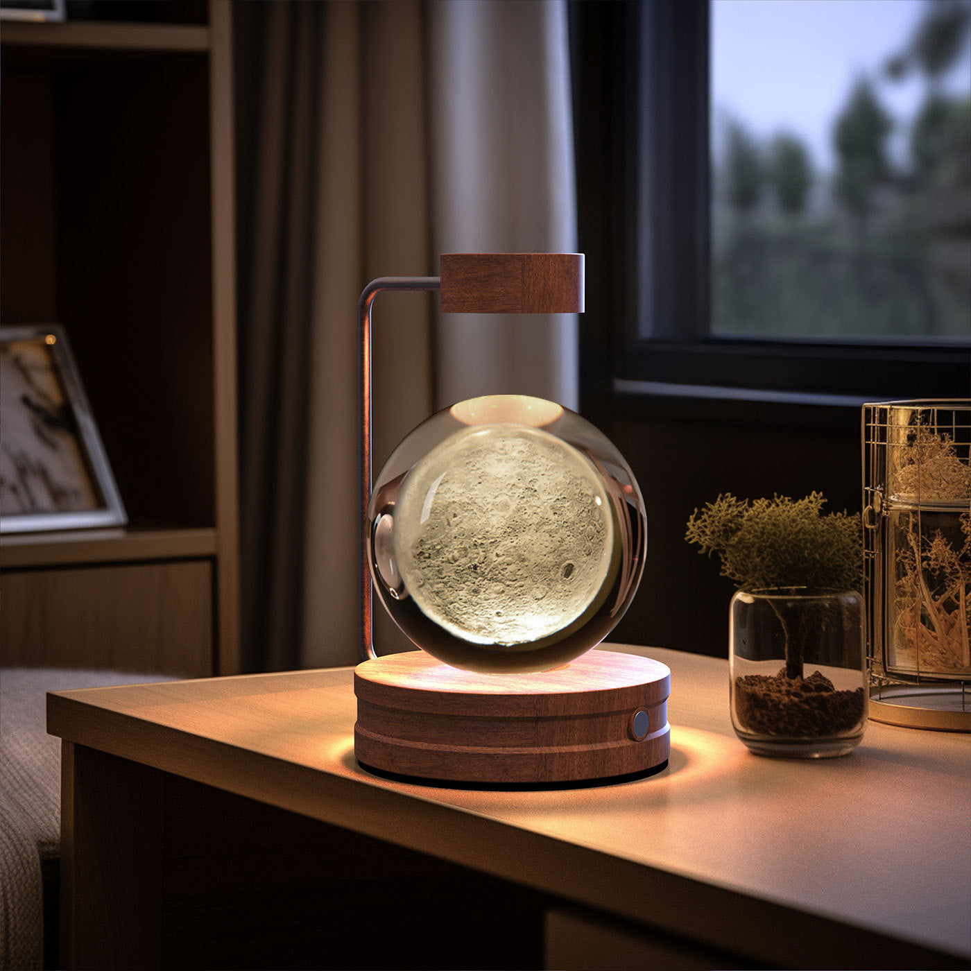 Crystal Ball Cosmic Dinosaur Indoor Night Light Bedside Light Birthday Gift Night Lamp