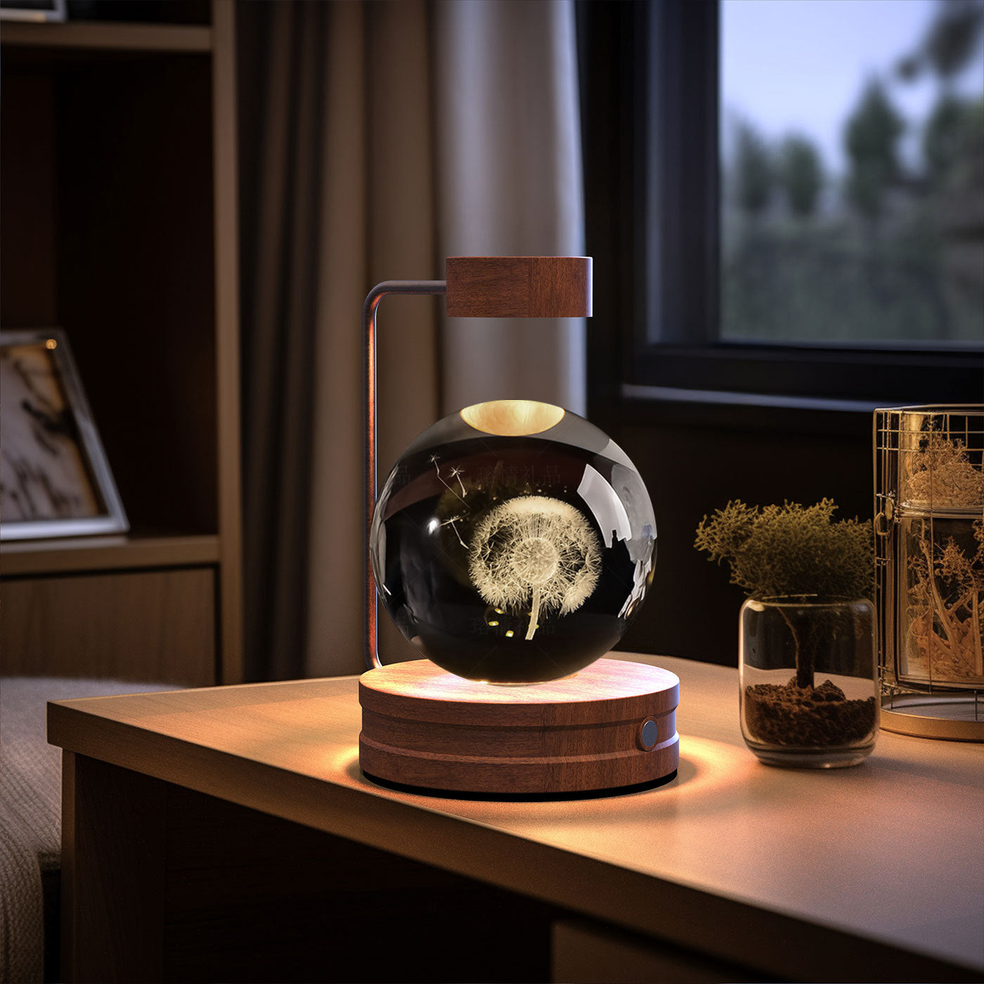 Crystal Ball Cosmic Dinosaur Indoor Night Light Bedside Light Birthday Gift Night Lamp