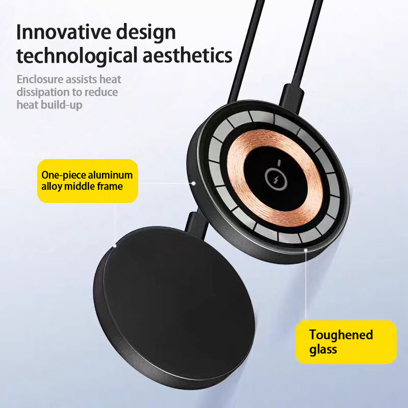 15W Qi Wireless Charger - Fast Charging for 12-16 Mobile Phone Models