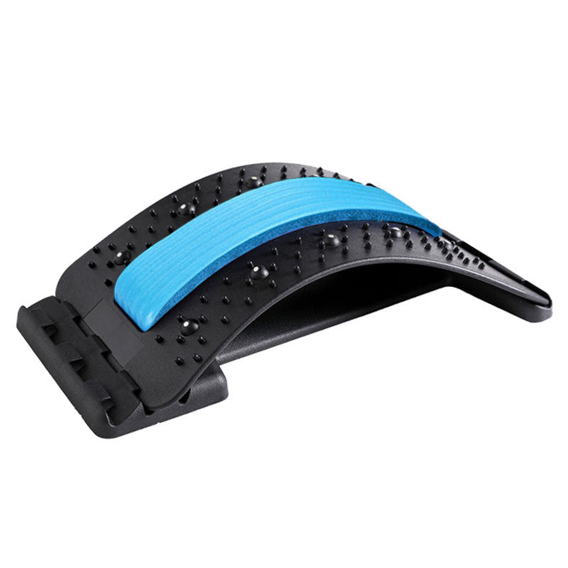 Ergonomic Back Massager - Lumbar Support Stretcher with Magnetic Therapy Pain Relief Device