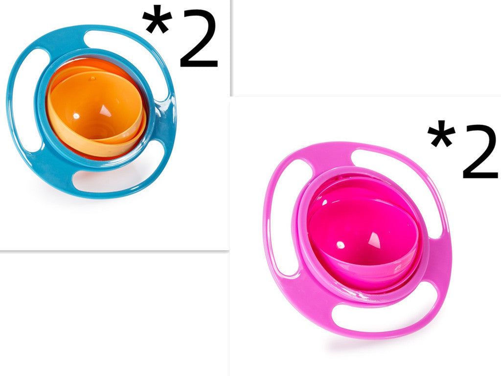 360-Degree Rotating Spill-Proof Baby Bowl
