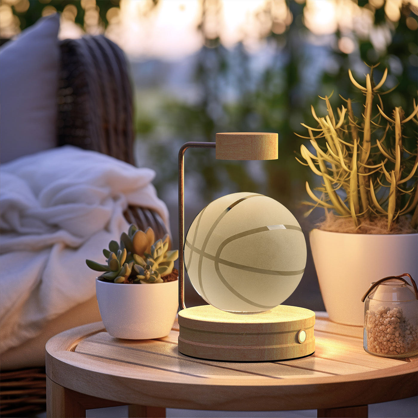 Crystal Ball Cosmic Dinosaur Indoor Night Light Bedside Light Birthday Gift Night Lamp