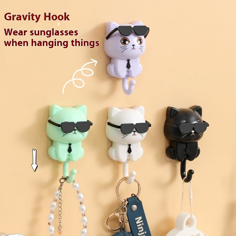 Creative Cat Headband Sunglasses | Cartoon Hook | Punch-free - Trendify