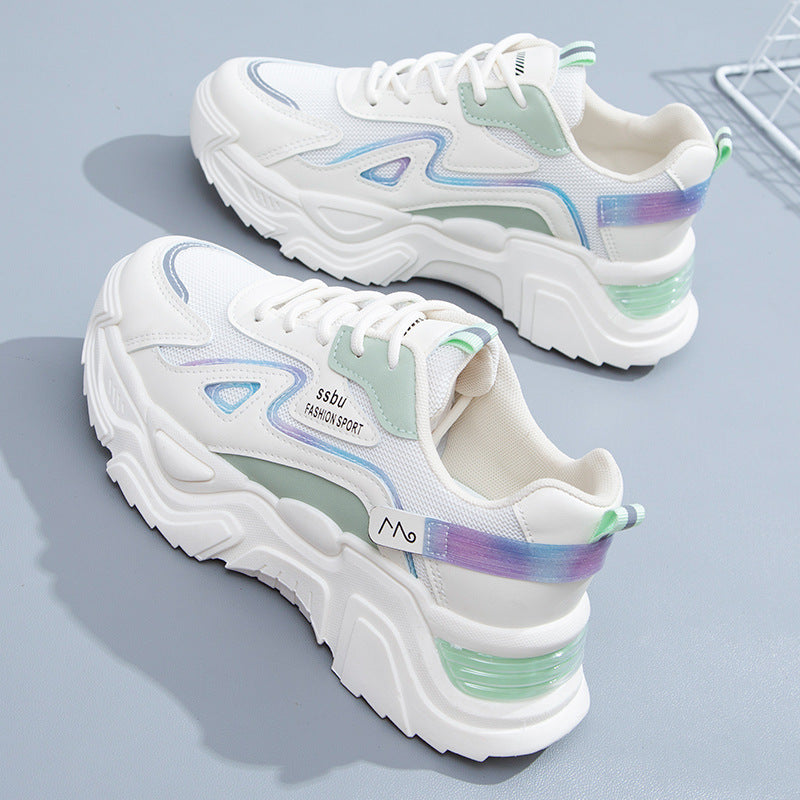Fall New Women's Thick-soled Running Casual Shoes