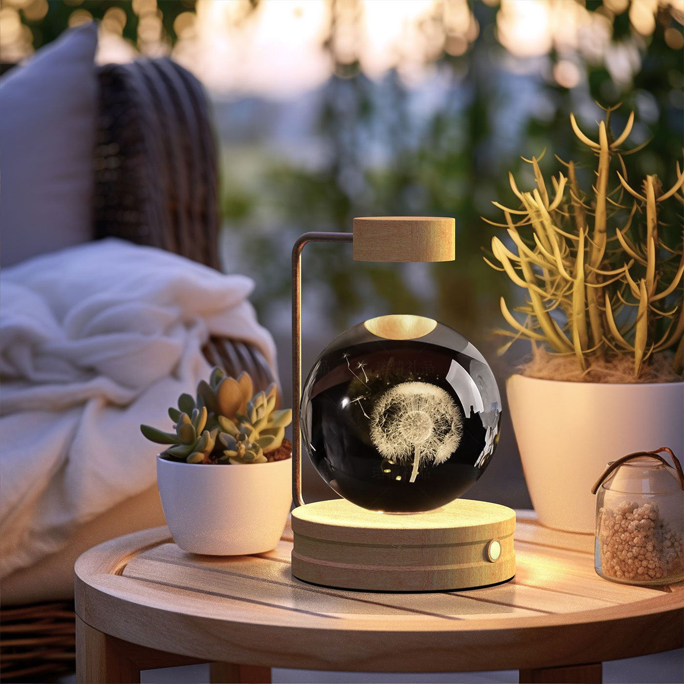 Crystal Ball Cosmic Dinosaur Indoor Night Light Bedside Light Birthday Gift Night Lamp