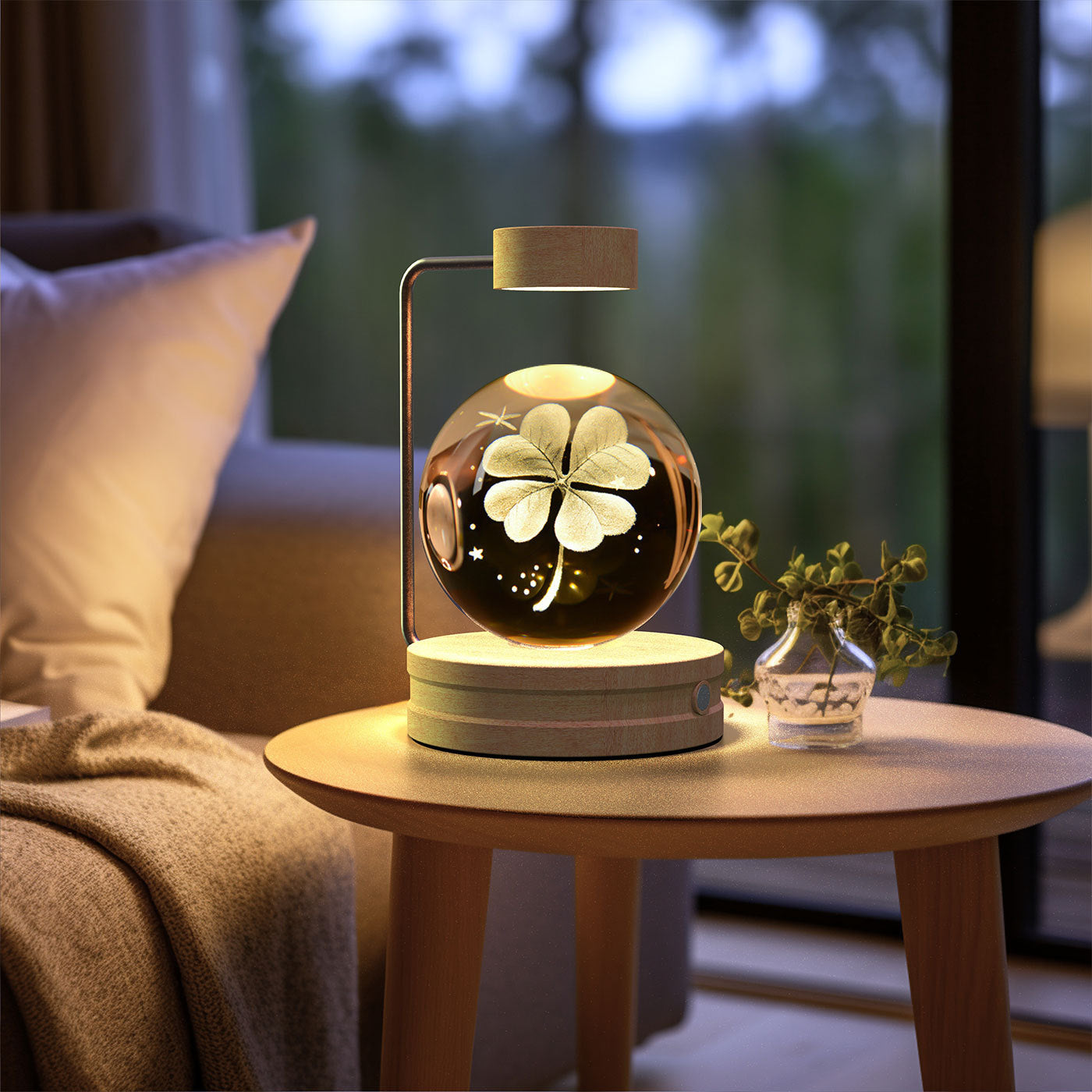 Crystal Ball Cosmic Dinosaur Indoor Night Light Bedside Light Birthday Gift Night Lamp