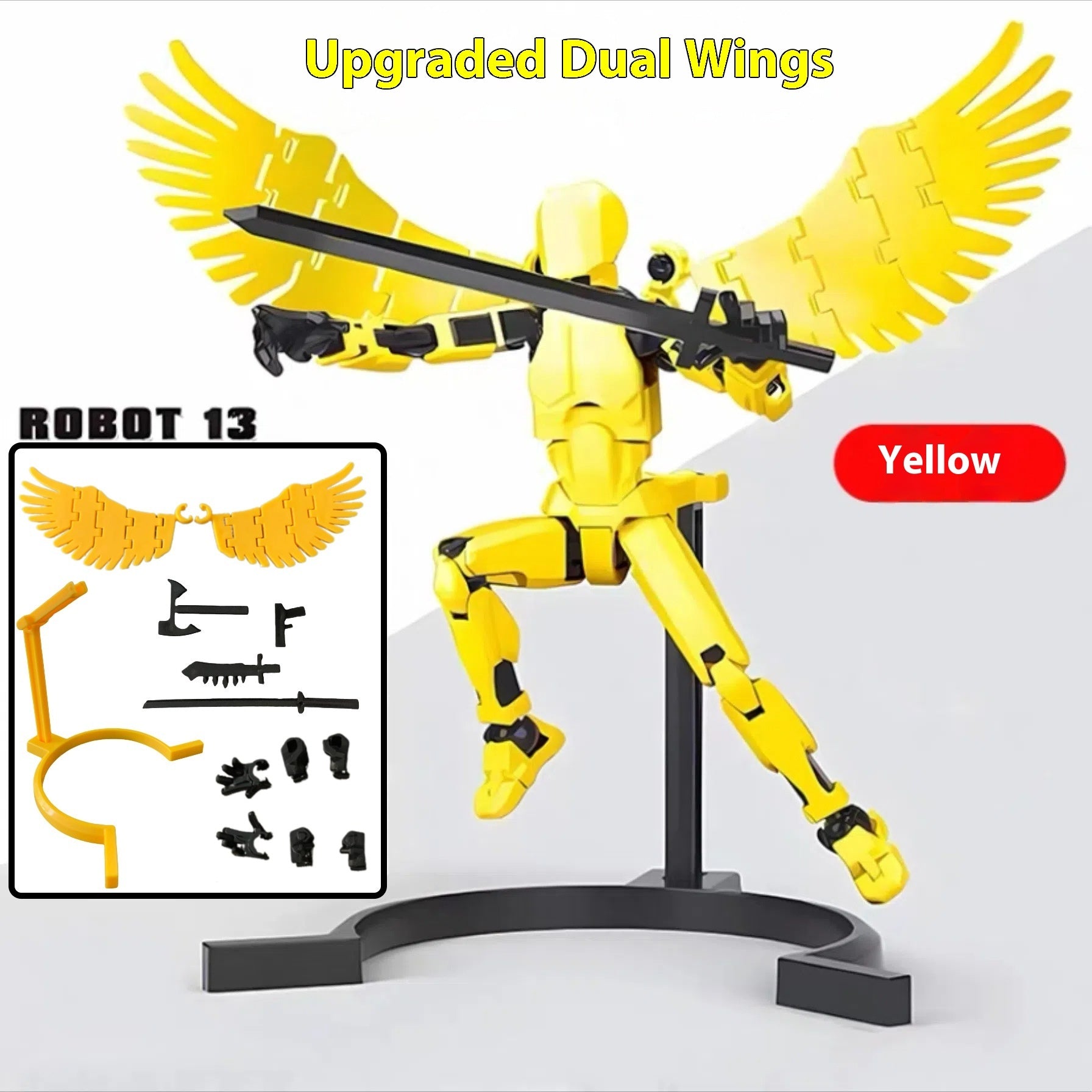 3D Printed Articulated Robot Action Figure