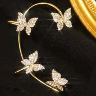 Butterfly Ear Clips - No Piercing Ear Cuffs for Women