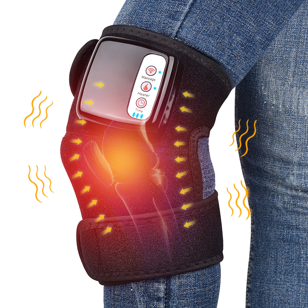 Electric Infrared Heating Knee Massager - Rechargeable Pain Relief with Vibration Therapy