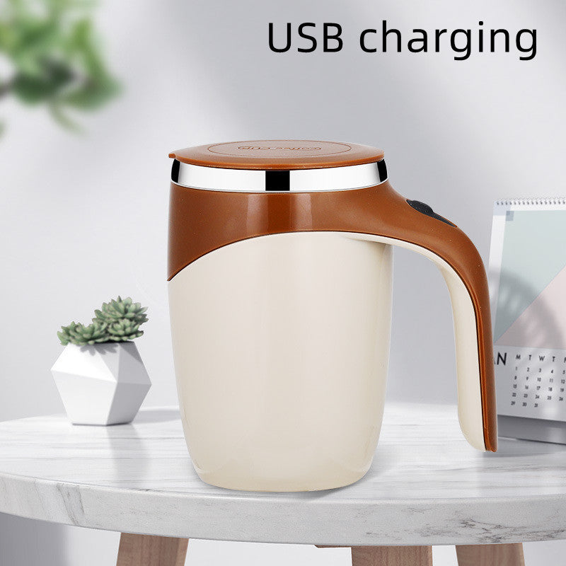 Automatic Stirring Cup Rechargeable Electric Lazy Milkshake Rotating Magnetic Water Cup