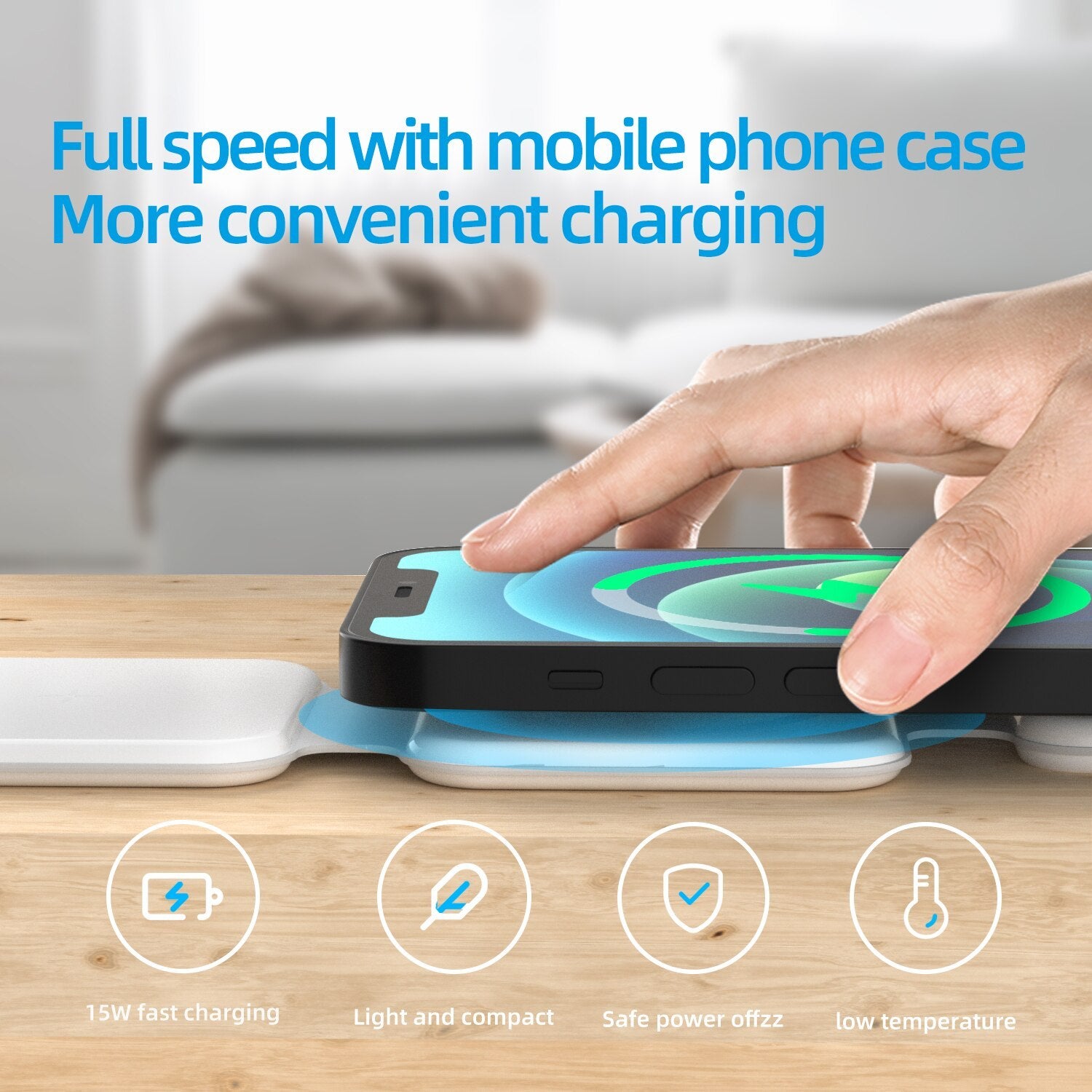 3 In 1 Magnetic Foldable Wireless Charger  Multi-device Charging Station - TechSavvy