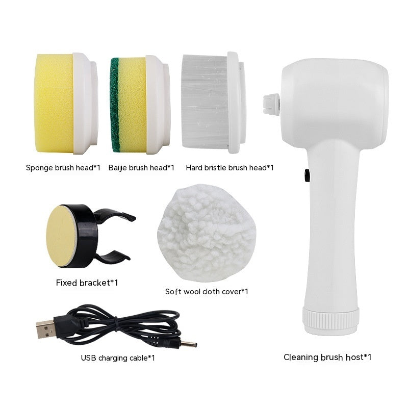 Electric Cleaning Brush 4 In 1 Spinning Scrubber - Portable & Powerful