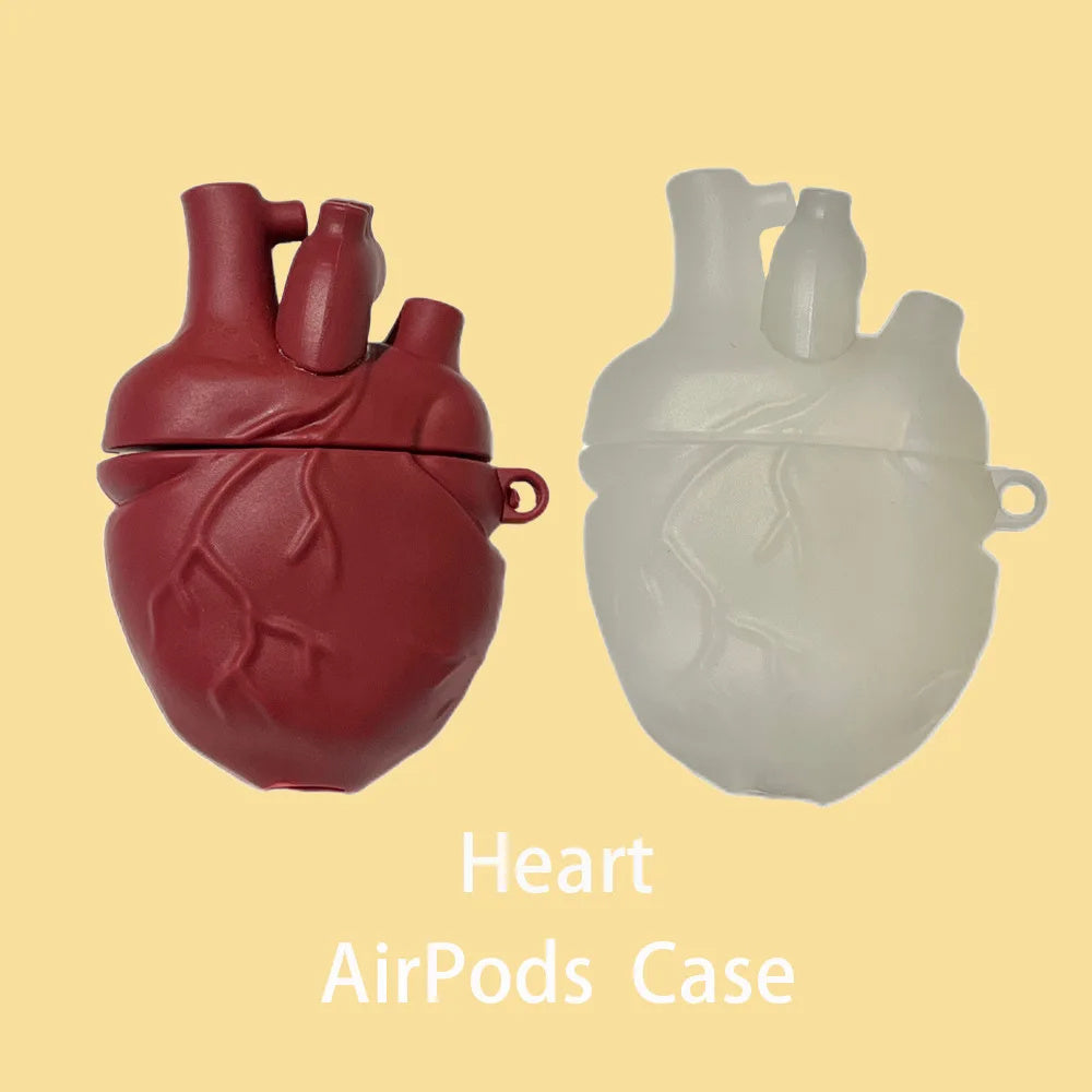 Earphones Case Body Heart Style Case For Airpods Soft Protective Earphone Silicone Cover For Airpods Pro Men Boy