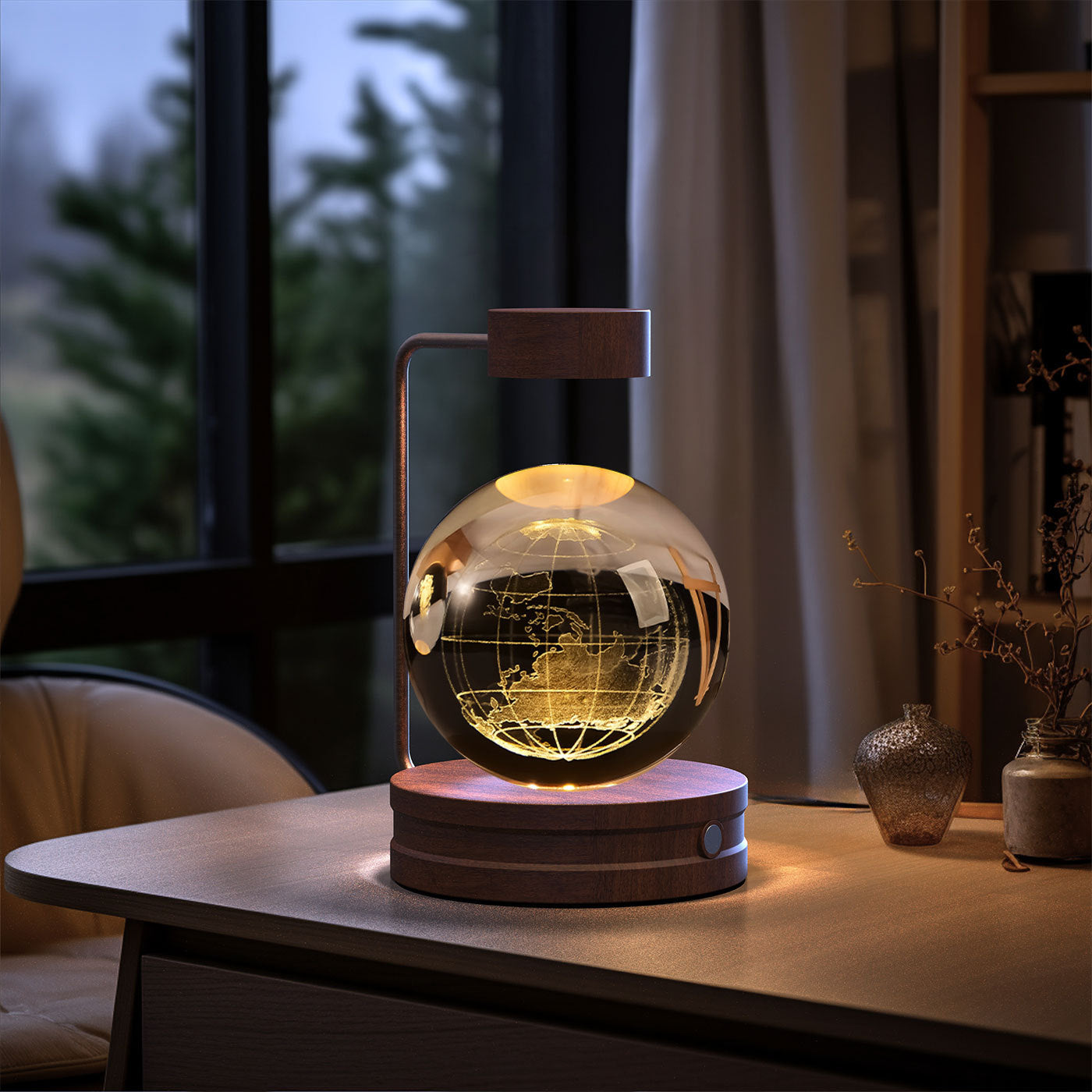 Crystal Ball Cosmic Dinosaur Indoor Night Light Bedside Light Birthday Gift Night Lamp