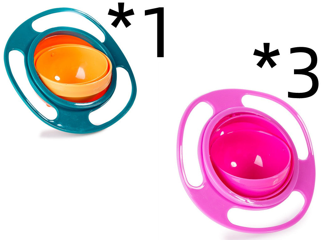 360-Degree Rotating Spill-Proof Baby Bowl