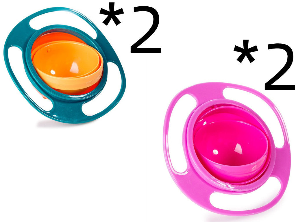 360-Degree Rotating Spill-Proof Baby Bowl
