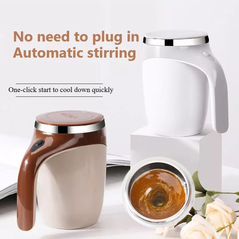 Automatic Stirring Cup Rechargeable Electric Lazy Milkshake Rotating Magnetic Water Cup