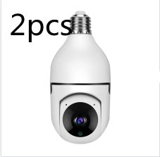 1080P WiFi Security Camera Bulb - 4X Zoom E27 Home 5GWiFi Alarm Monitor