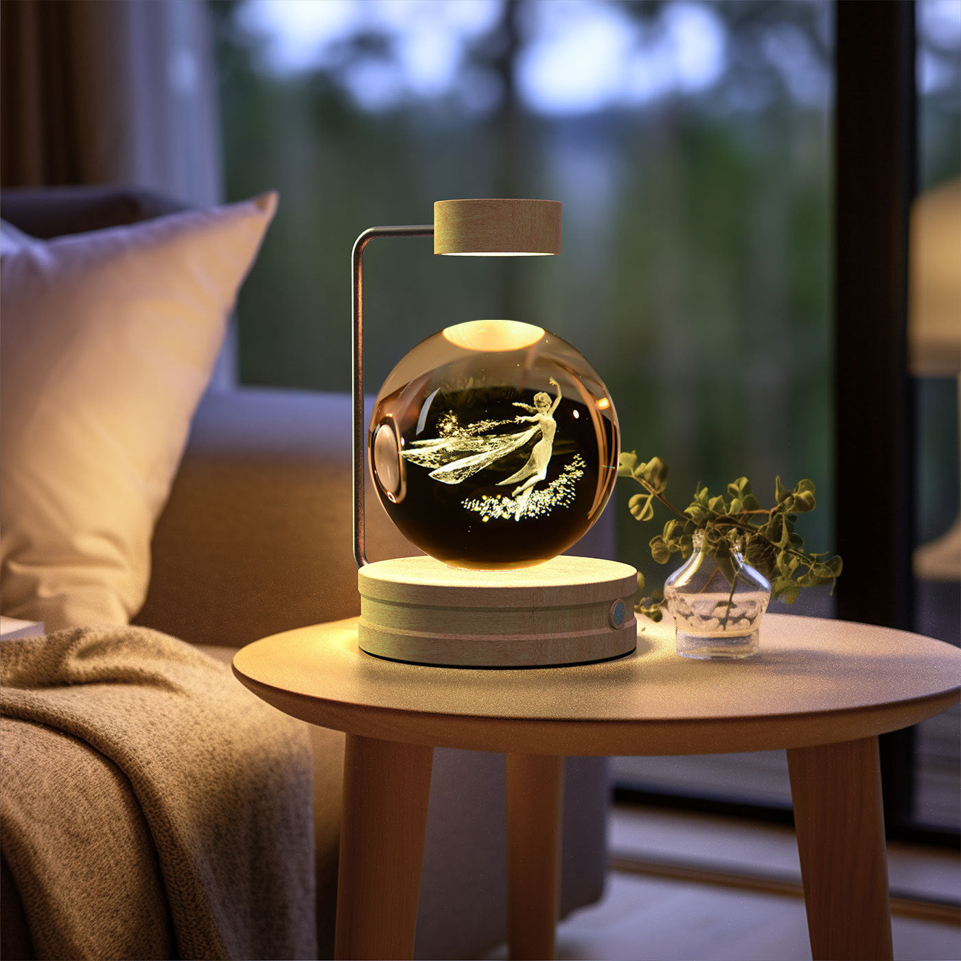 Crystal Ball Cosmic Dinosaur Indoor Night Light Bedside Light Birthday Gift Night Lamp