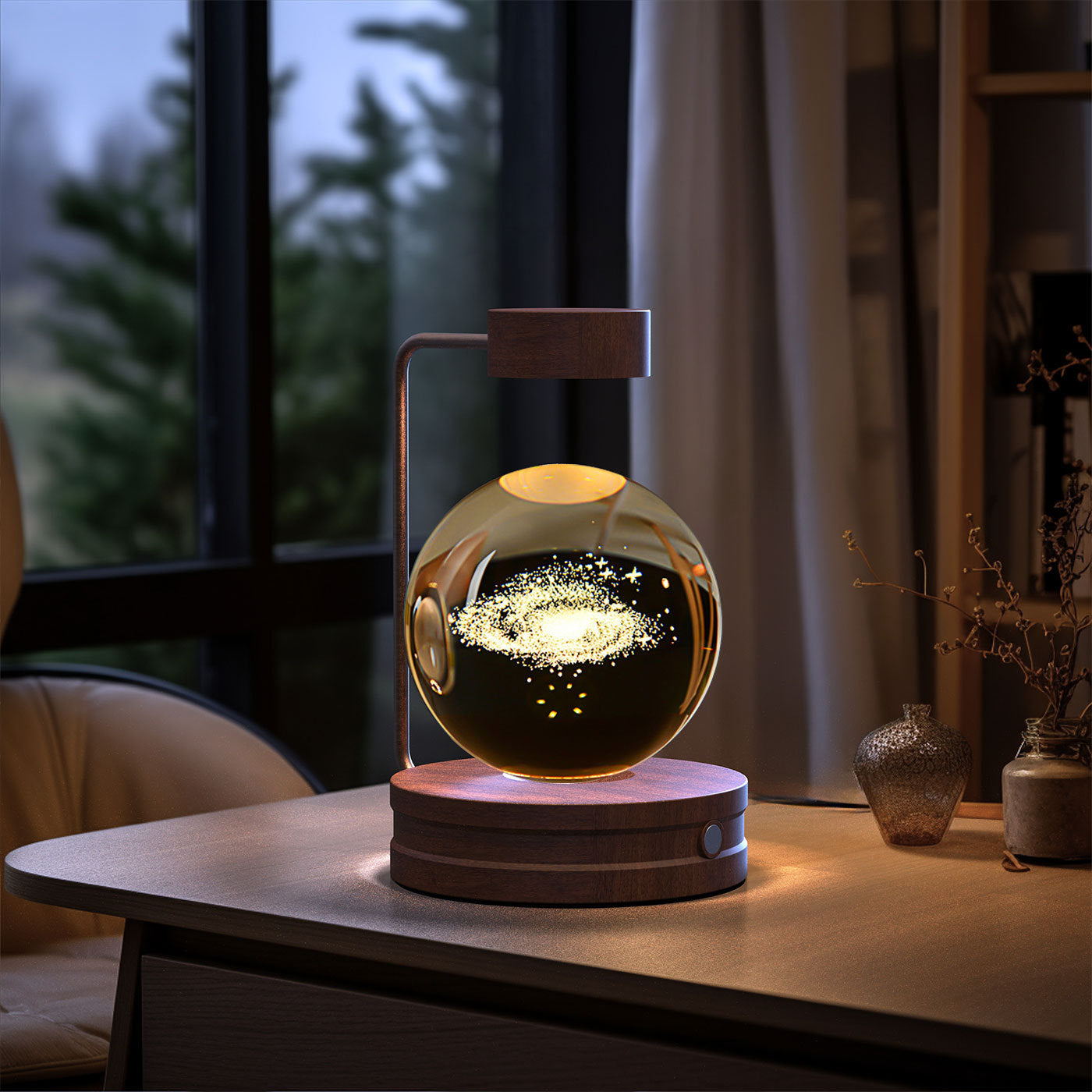 Crystal Ball Cosmic Dinosaur Indoor Night Light Bedside Light Birthday Gift Night Lamp